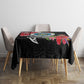 Caribbean American Heritage Month Tablecloth Tropical Hibiscus Flower Tribal Tattoo