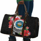 Caribbean American Heritage Month Travel Bag Tropical Hibiscus Flower Tribal Tattoo