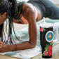 Caribbean American Heritage Month Tumbler With Handle Tropical Hibiscus Flower Tribal Tattoo