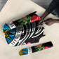 Caribbean American Heritage Month Umbrella Tropical Hibiscus Flower Tribal Tattoo