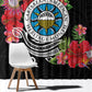 Caribbean American Heritage Month Window Curtain Tropical Hibiscus Flower Tribal Tattoo