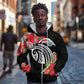 Caribbean American Heritage Month Zip Hoodie Tropical Hibiscus Flower Tribal Tattoo