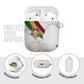 Order Of The Eastern Star AirPods Case OES Elegant Floral Line Art Fraternal Symbolism