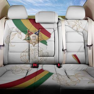 Order Of The Eastern Star Back Car Seat Cover OES Elegant Floral Line Art Fraternal Symbolism
