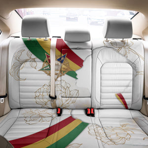 Order Of The Eastern Star Back Car Seat Cover OES Elegant Floral Line Art Fraternal Symbolism