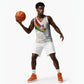 Order Of The Eastern Star Basketball Jersey OES Elegant Floral Line Art Fraternal Symbolism