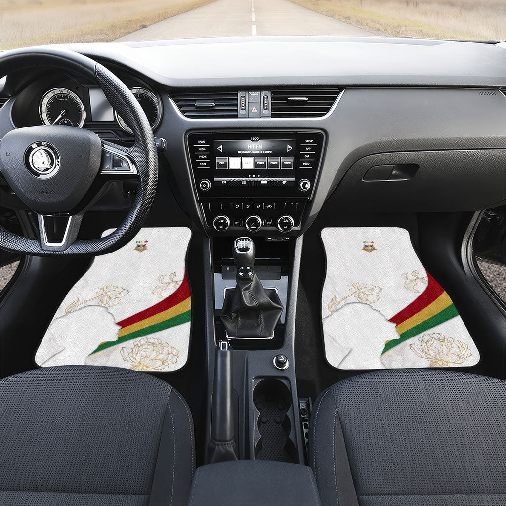 Order Of The Eastern Star Car Mats OES Elegant Floral Line Art Fraternal Symbolism