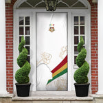 Order Of The Eastern Star Door Cover OES Elegant Floral Line Art Fraternal Symbolism