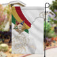 Order Of The Eastern Star Garden Flag OES Elegant Floral Line Art Fraternal Symbolism