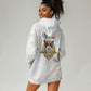 Order Of The Eastern Star Hoodie Dress OES Elegant Floral Line Art Fraternal Symbolism