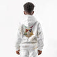 Order Of The Eastern Star Kid Hoodie OES Elegant Floral Line Art Fraternal Symbolism