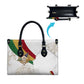 Order Of The Eastern Star Leather Bag OES Elegant Floral Line Art Fraternal Symbolism
