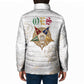 Order Of The Eastern Star Padded Jacket OES Elegant Floral Line Art Fraternal Symbolism