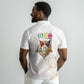 Order Of The Eastern Star Polo Shirt OES Elegant Floral Line Art Fraternal Symbolism