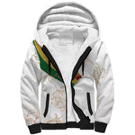 Order Of The Eastern Star Sherpa Hoodie OES Elegant Floral Line Art Fraternal Symbolism