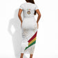 Order Of The Eastern Star Short Sleeve Bodycon Dress OES Elegant Floral Line Art Fraternal Symbolism