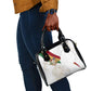 Order Of The Eastern Star Shoulder Handbag OES Elegant Floral Line Art Fraternal Symbolism