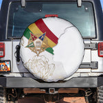 Order Of The Eastern Star Spare Tire Cover OES Elegant Floral Line Art Fraternal Symbolism