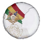 Order Of The Eastern Star Spare Tire Cover OES Elegant Floral Line Art Fraternal Symbolism