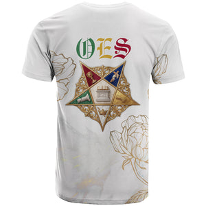 Order Of The Eastern Star T shirt OES Elegant Floral Line Art Fraternal Symbolism