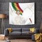 Order Of The Eastern Star Tapestry OES Elegant Floral Line Art Fraternal Symbolism