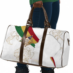 Order Of The Eastern Star Travel Bag OES Elegant Floral Line Art Fraternal Symbolism