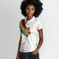 Order Of The Eastern Star Women Polo Shirt OES Elegant Floral Line Art Fraternal Symbolism