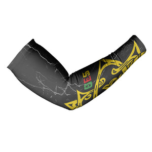 OES Order Of The Eastern Star Arm Sleeves Five Pointed Star Emblem On Black Marble Texture