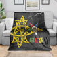 OES Order Of The Eastern Star Blanket Five Pointed Star Emblem On Black Marble Texture