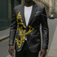 OES Order Of The Eastern Star Blazer Five Pointed Star Emblem On Black Marble Texture