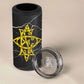 OES Order Of The Eastern Star 4 in 1 Can Cooler Tumbler Five Pointed Star Emblem On Black Marble Texture