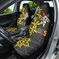 OES Order Of The Eastern Star Car Seat Cover Five Pointed Star Emblem On Black Marble Texture