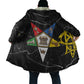 OES Order Of The Eastern Star Cloak Five Pointed Star Emblem On Black Marble Texture
