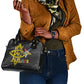 OES Order Of The Eastern Star Shoulder Handbag Five Pointed Star Emblem On Black Marble Texture