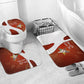 OES Order Of The Eastern Star Bathroom Set Five Pointed Star Emblem With Gold Floral Art