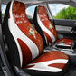 OES Order Of The Eastern Star Car Seat Cover Five Pointed Star Emblem With Gold Floral Art