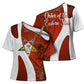 OES Order Of The Eastern Star Cross Shoulder Shirt Five Pointed Star Emblem With Gold Floral Art