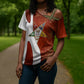 OES Order Of The Eastern Star Cross Shoulder Shirt Five Pointed Star Emblem With Gold Floral Art