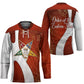 OES Order Of The Eastern Star Hockey Jersey Five Pointed Star Emblem With Gold Floral Art