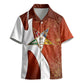 OES Order Of The Eastern Star Kid Hawaiian Shirt Five Pointed Star Emblem With Gold Floral Art