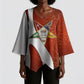 OES Order Of The Eastern Star Kimono Sleeve Blouse Five Pointed Star Emblem With Gold Floral Art