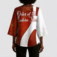 OES Order Of The Eastern Star Kimono Sleeve Blouse Five Pointed Star Emblem With Gold Floral Art