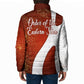OES Order Of The Eastern Star Padded Jacket Five Pointed Star Emblem With Gold Floral Art