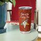 OES Order Of The Eastern Star Tumbler Cup Five Pointed Star Emblem With Gold Floral Art