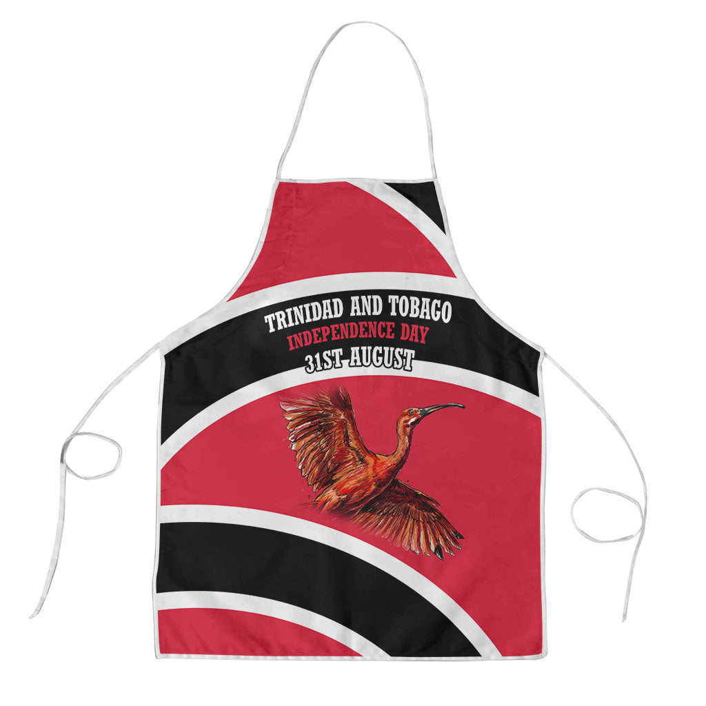 Trinidad And Tobago Independence Day Scarlet Ibis Apron Steelpan Heritage National Flag
