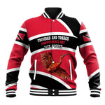 Trinidad And Tobago Independence Day Scarlet Ibis Baseball Jacket Steelpan Heritage National Flag