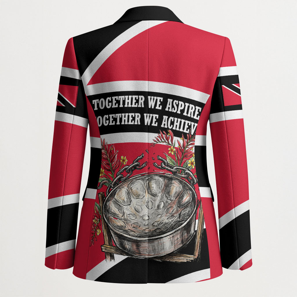 Trinidad And Tobago Independence Day Scarlet Ibis Blazer Steelpan Heritage National Flag