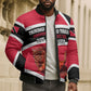 Trinidad And Tobago Independence Day Scarlet Ibis Bomber Puffer Jacket Steelpan Heritage National Flag