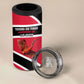 Trinidad And Tobago Independence Day Scarlet Ibis 4 in 1 Can Cooler Tumbler Steelpan Heritage National Flag