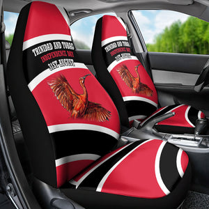 Trinidad And Tobago Independence Day Scarlet Ibis Car Seat Cover Steelpan Heritage National Flag